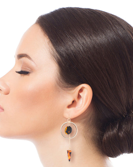 Gold Tortoiseshell Arrow Earrings
