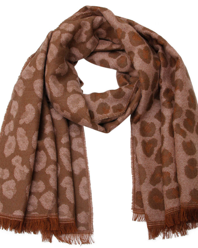 Pink Leopard Reversible Cozy Scarf