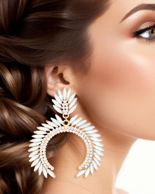 Drop Large AURBO Arch Statement Earrings for Women