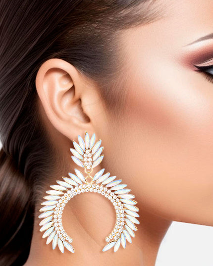 Drop Large AURBO Arch Statement Earrings for Women
