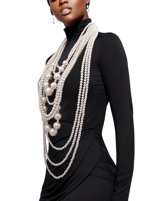 Luxe Layers: Golden Bliss, 10 Strands Necklace Set