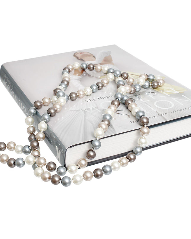 Necklace Multi Glass 12mm Pearls for Women