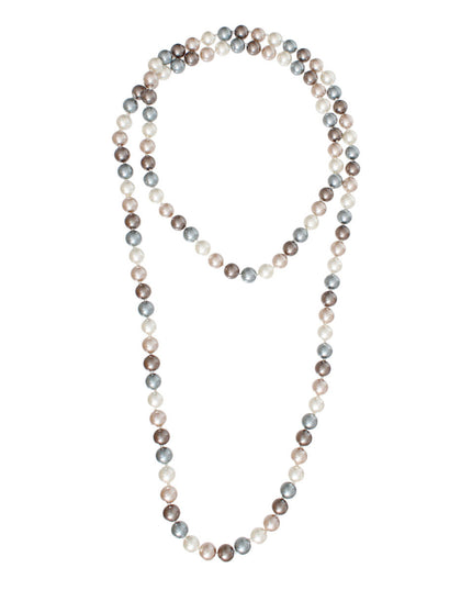 Necklace Multi Glass 12mm Pearls for Women