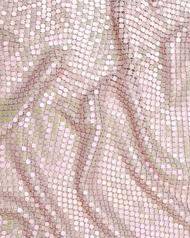 Halter Top Light Pink Metal Mesh for Women