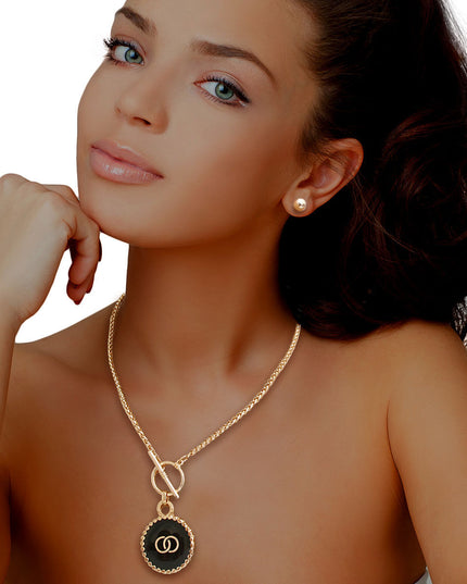 Golden Toggle: Charm Necklace