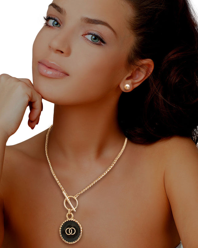 Golden Toggle: Charm Necklace