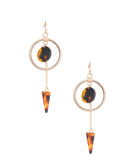 Gold Tortoiseshell Arrow Earrings