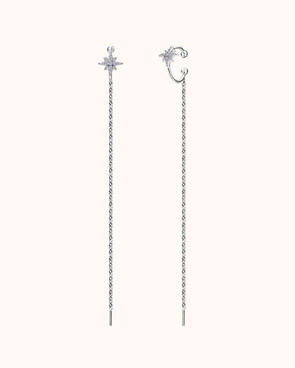 Moissanite 925 Sterling Silver Threader Earrings