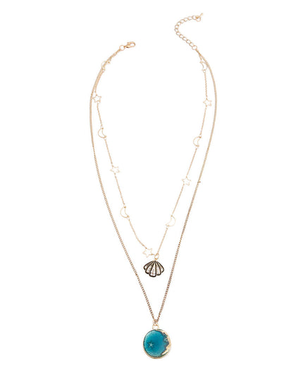 Moon and Stars Layered Necklace