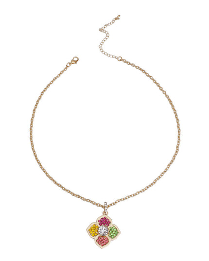 Multi-Color Magic: Flower Necklace