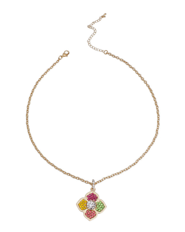 Multi-Color Magic: Flower Necklace