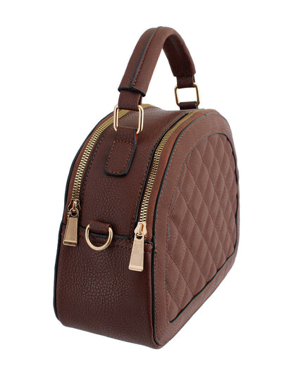 Brown Quilted Canteen Bag