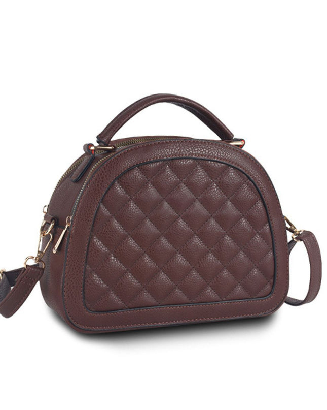Brown Quilted Canteen Bag