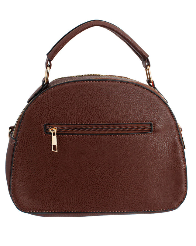Brown Quilted Canteen Bag