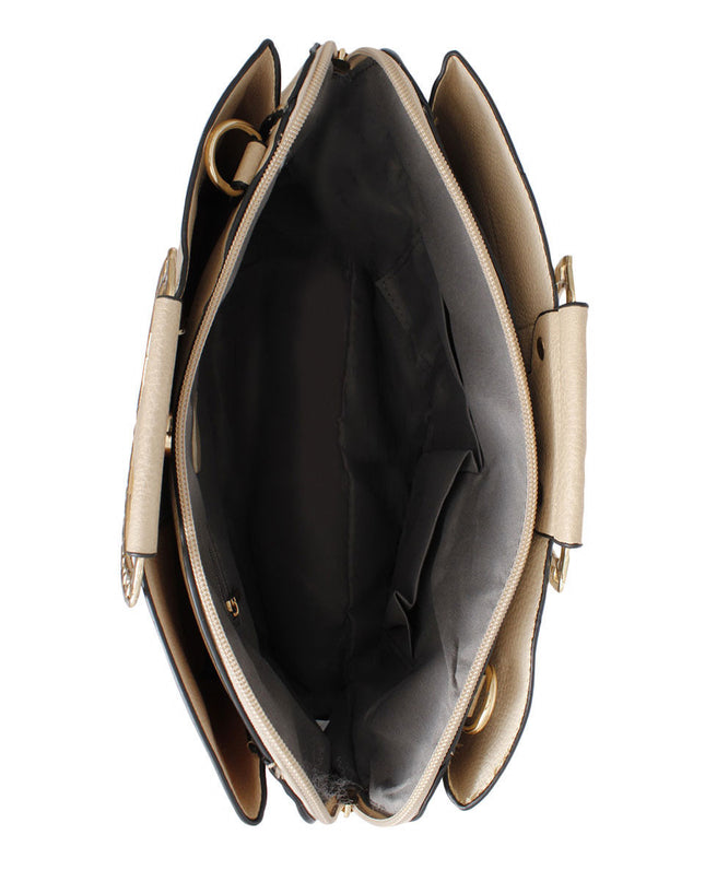 Purse Ivory Rigid Top Handle Handbag for Women