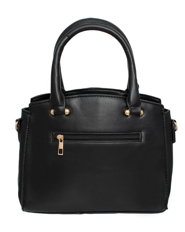 Purse Black Chevron Quilted Set Bag for Women