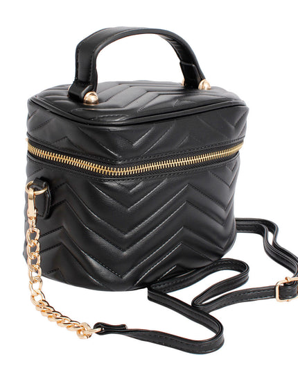 Purse Black Vanity Case Crossbody for Women