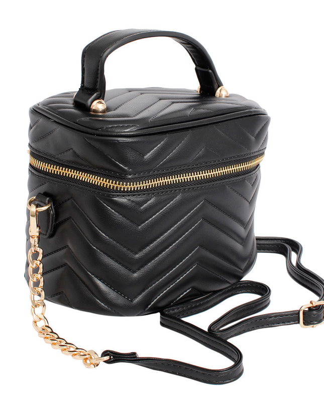 Purse Black Vanity Case Crossbody for Women