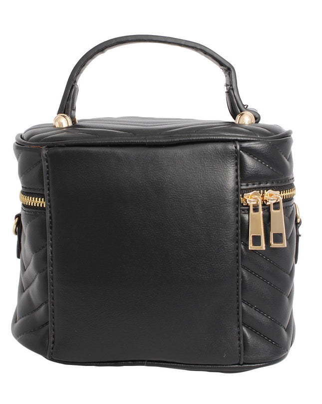 Purse Black Vanity Case Crossbody for Women
