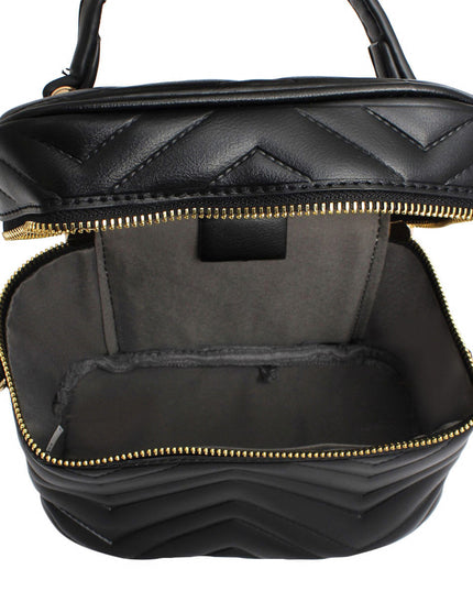 Purse Black Vanity Case Crossbody for Women