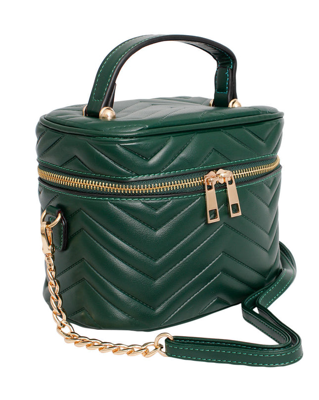 Purse Green Vanity Case Crossbody for Women