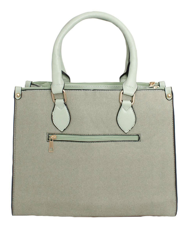 Purse Green Pebble Grain Satchel Handbag for Women