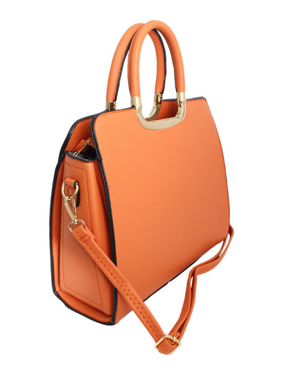 Purse Orange Satchel Handbag for Women
