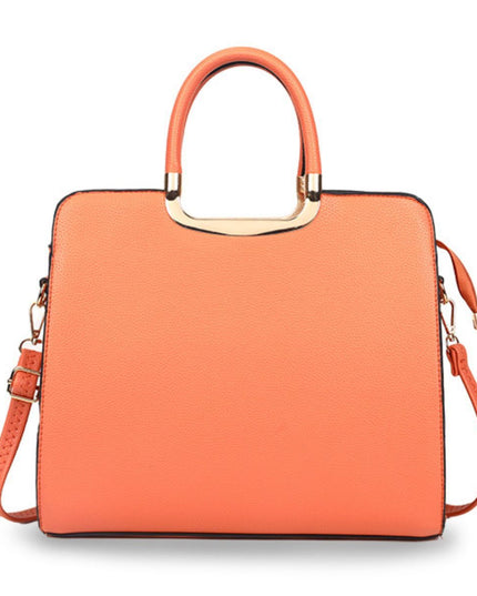 Purse Orange Satchel Handbag for Women
