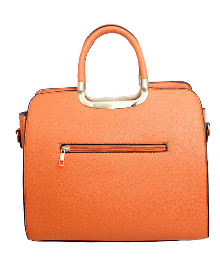 Purse Orange Satchel Handbag for Women
