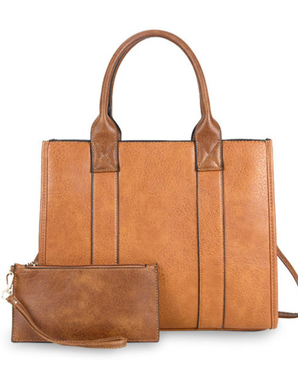 Purse Camel Soft Grain Satchel Bag for Women