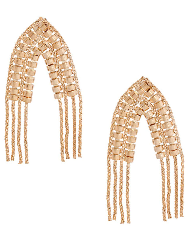 Gold Pointed Arch Earrings