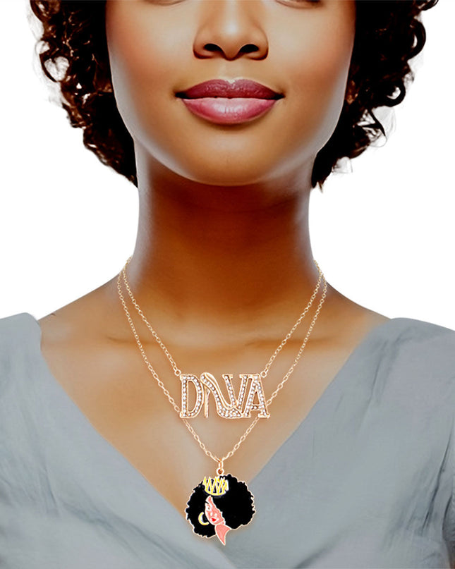 Gold Diva Afro 2 Pcs Chains