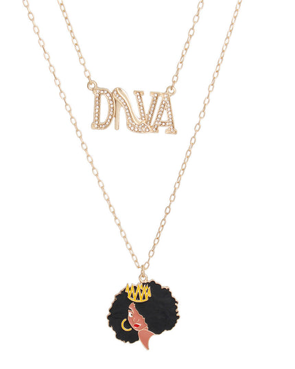 Gold Diva Afro 2 Pcs Chains