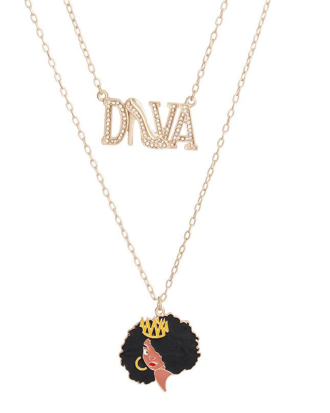 Gold Diva Afro 2 Pcs Chains