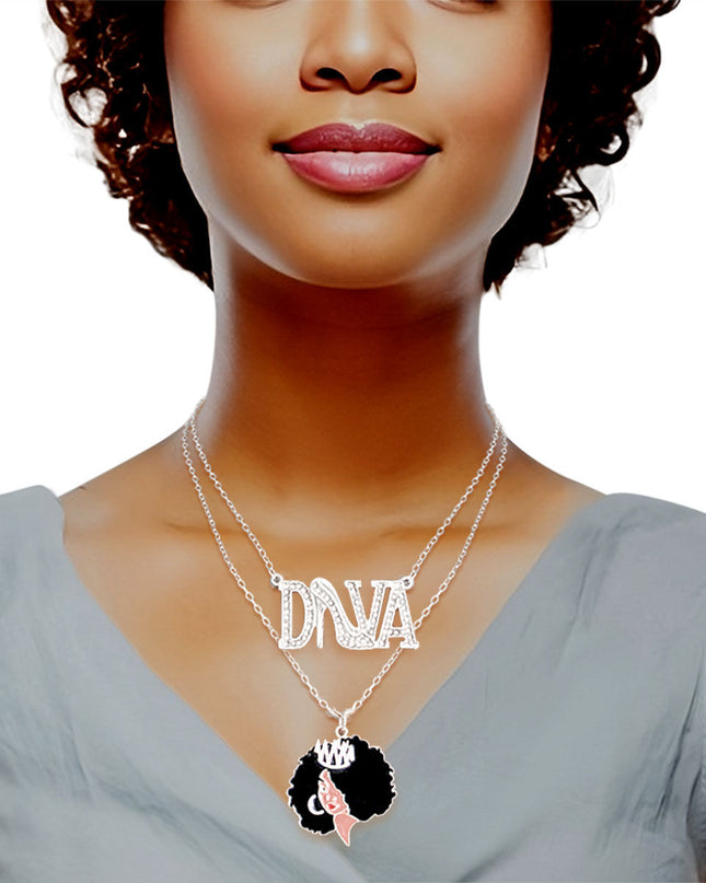 Silver Diva Afro 2 Pcs Chains