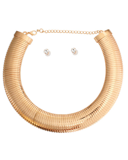 Gold Metal Flex Armor Collar Set