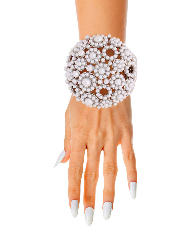 White Chunky Domed Cuff