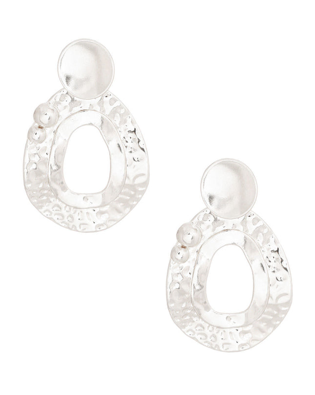 Dangle Silver Medium Bubble Drop Earring for Women