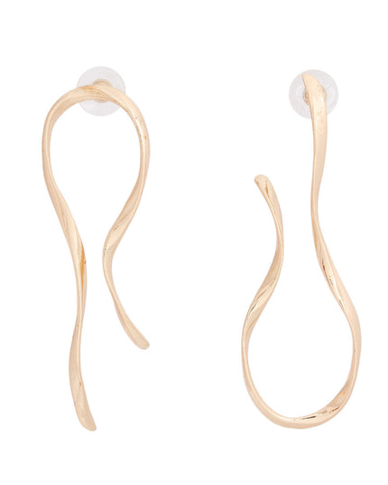 Stud Gold Medium Irregular Earrings for Women