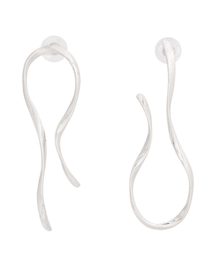 Stud Silver Medium Irregular Earrings for Women