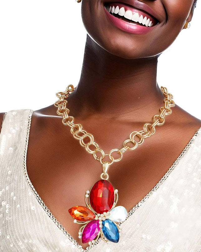 Multi Color Flower Chain Set