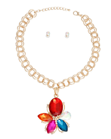 Multi Color Flower Chain Set
