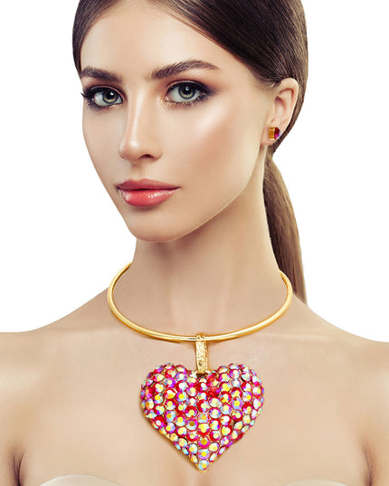 Gold Rigid Collar XL Purple Heart Set