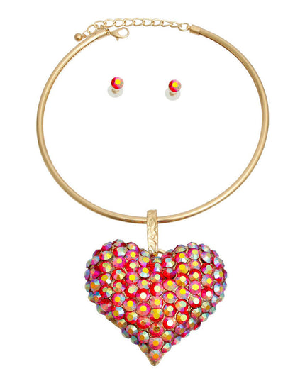 Gold Rigid Collar XL Purple Heart Set