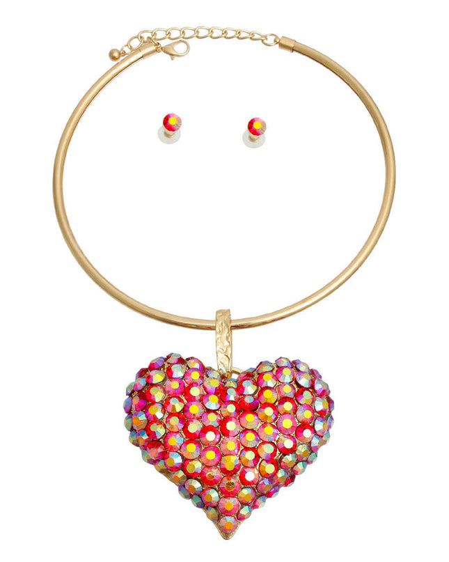 Gold Rigid Collar XL Purple Heart Set