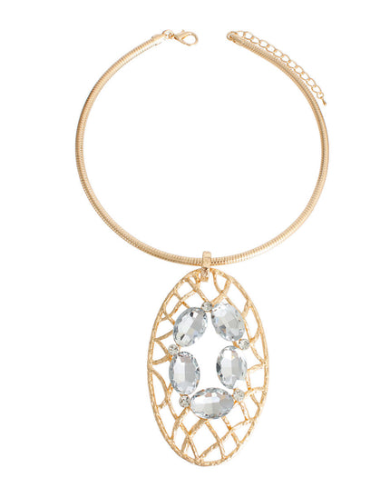 Gold Woven Oval Set