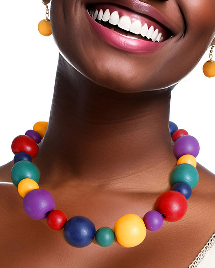 Multi Wood Necklace