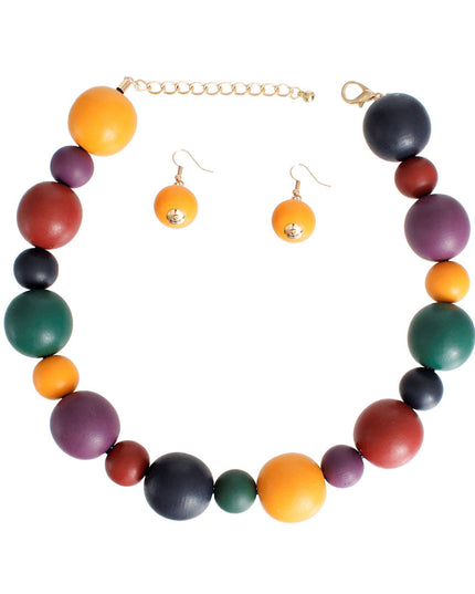 Multi Wood Necklace
