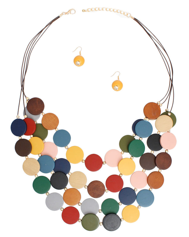 Bead Necklace Multi Long Layer Set for Women