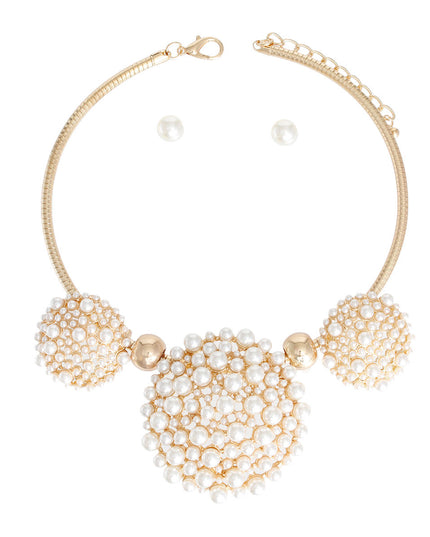 Cream Triple Dome Pendant Set